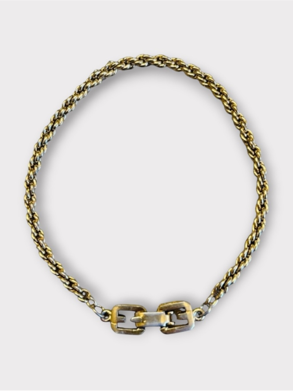 Givenchy Vintage Gold Rope Chain Bracelet